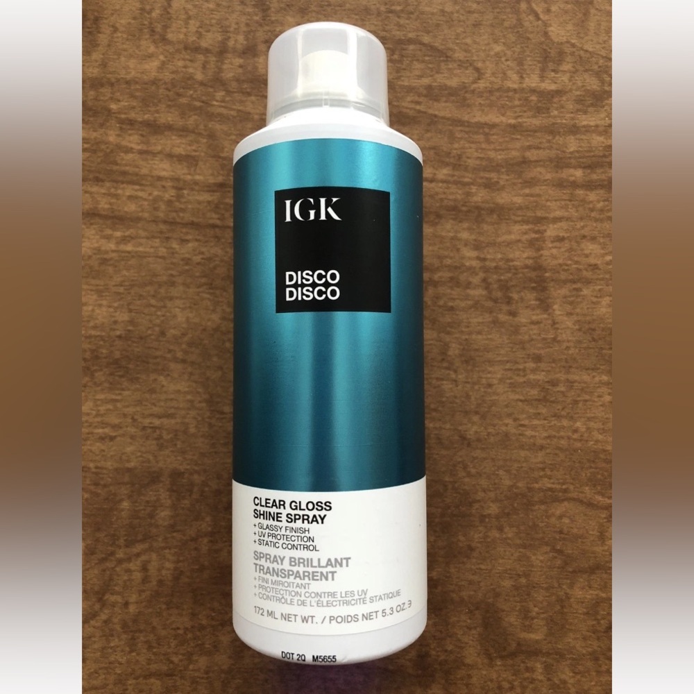 IGK Hair And Beauty DISCO Salon Clear Gloss Shine Spray 5.3 oz Full Size New 🧡